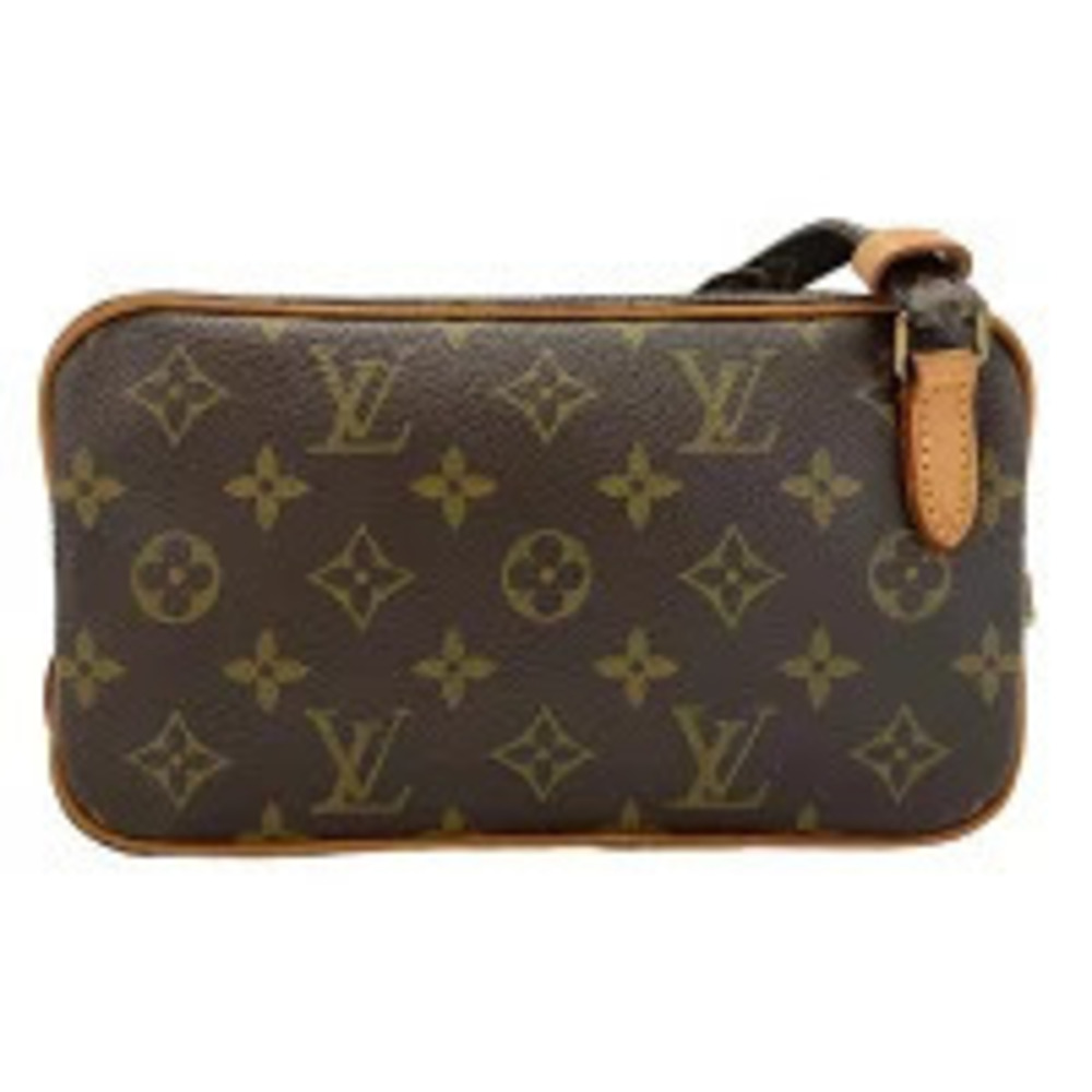 Louis Vuitton Monogram Pochette Marly Bandouliere Shoulder Bag Brown